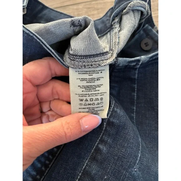 Free People Lace Up Skinny Jeans Womens 25 Blue High Rise Stretch Denim - Picture 4 of 5